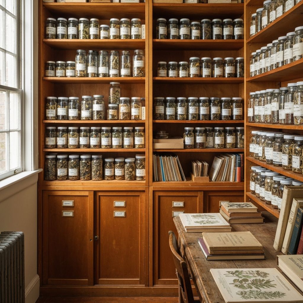 Archive of botanical reference materials and scientific documentation